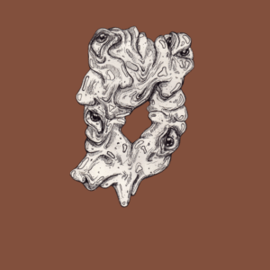 "Organiczna Obserwacja" — surrealistyczna ilustracja